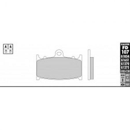 Тормозные колодки GALFER FD107 G1054